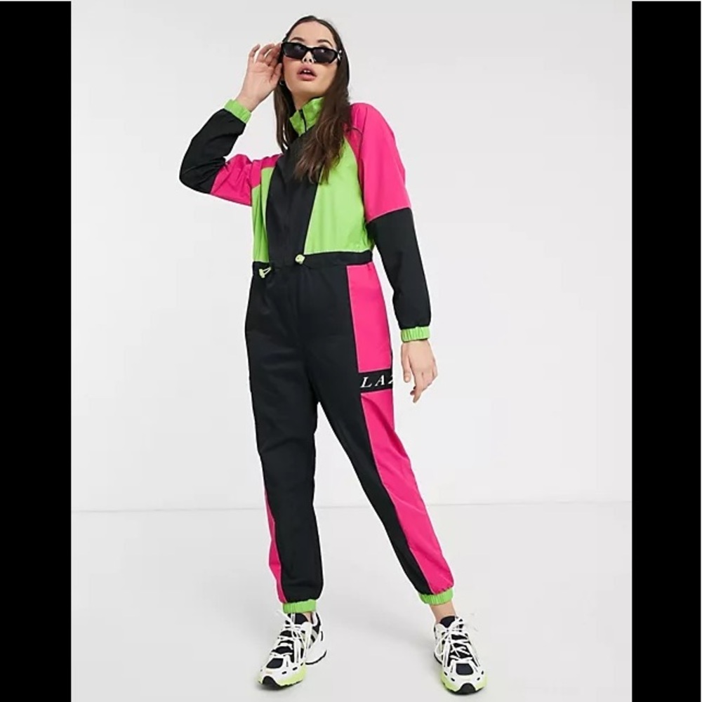 lazy oaf jumpsuit colorblock super versatile